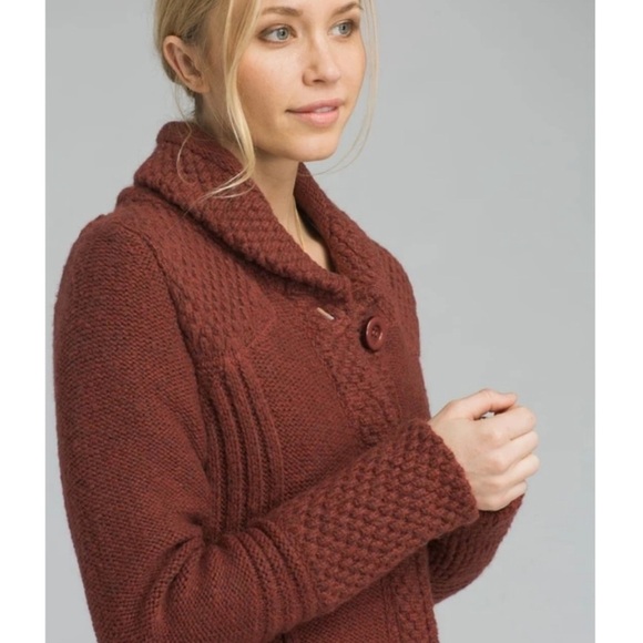 prAna Elsin Sweater Cardigan Coat Size Medium - Picture 2 of 7